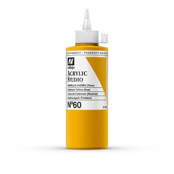 Vallejo Studio Akrilik Boya 200Ml Seri 1 60 Cadmium Yellow Hue - 3