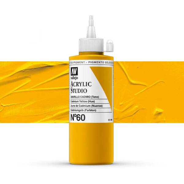 Vallejo Studio Akrilik Boya 200Ml Seri 1 60 Cadmium Yellow Hue