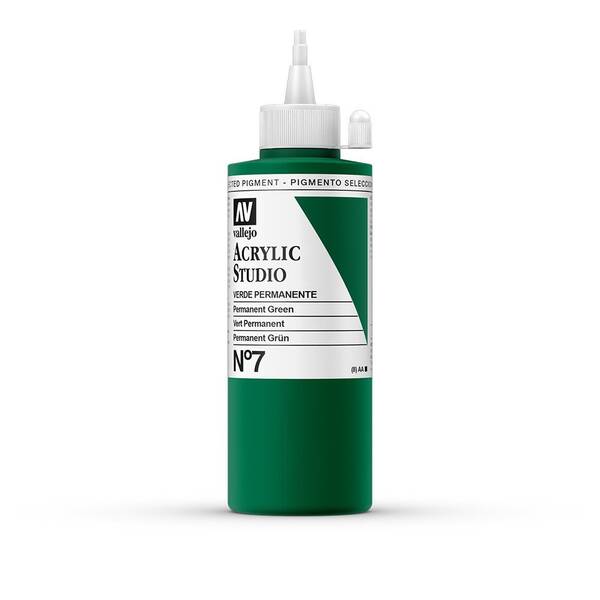 Vallejo Studio Akrilik Boya 200Ml Seri 1 7 Permanent Green - 3