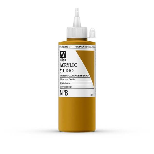 Vallejo Studio Akrilik Boya 200Ml Seri 1 8 Yellow Iron Oxide - 3