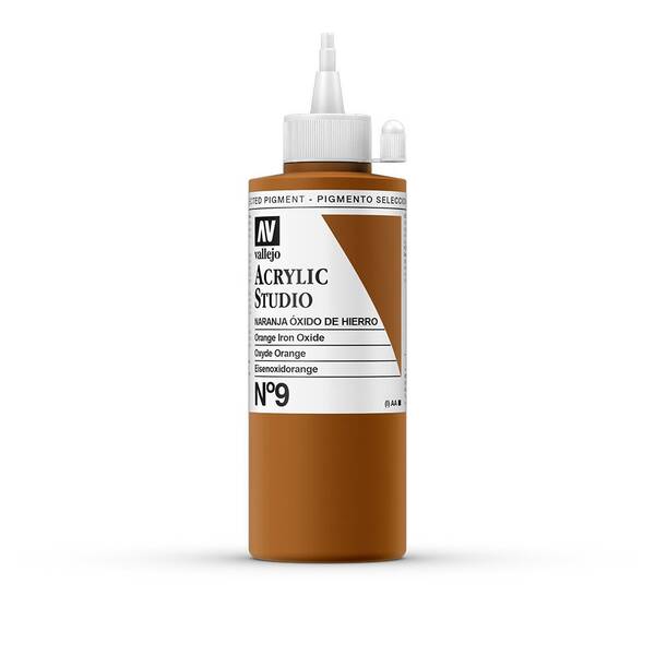 Vallejo Studio Akrilik Boya 200Ml Seri 1 9 Orange Iron Oxide - 3