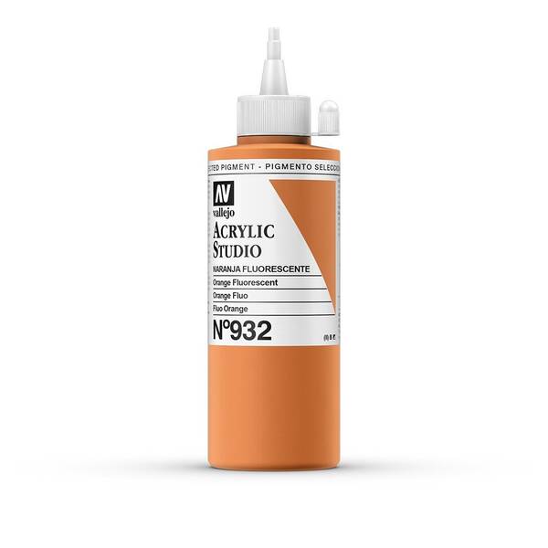 Vallejo Studio Akrilik Boya 200Ml Seri 2 932 Orange Flourescent - 3