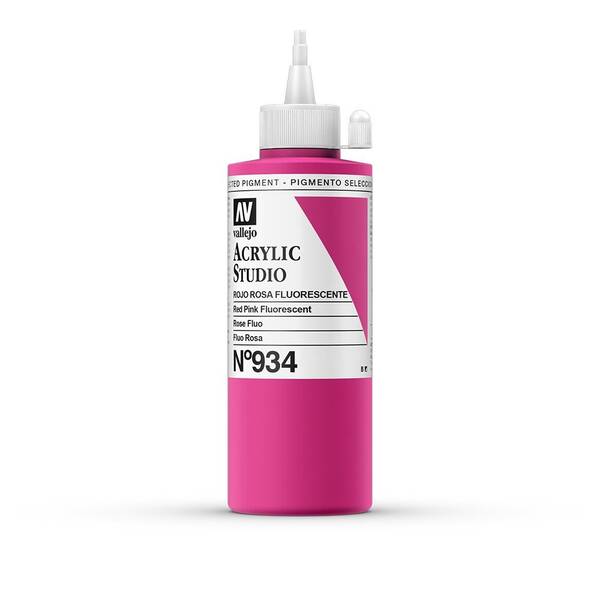 Vallejo Studio Akrilik Boya 200Ml Seri 2 934 Red Pink Fluorescent - 3