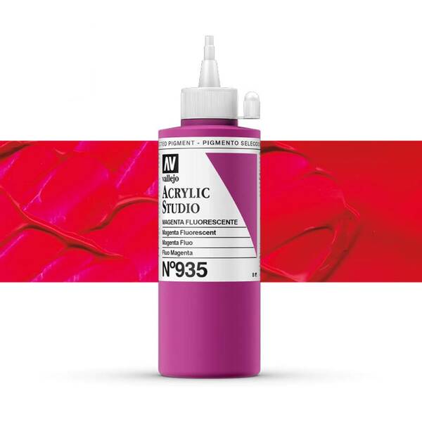 Vallejo Studio Akrilik Boya 200Ml Seri 2 935 Magenta Fluorescent - 1