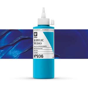 Vallejo Studio Akrilik Boya 200Ml Seri 2 936 Blue Fluorescent - 1