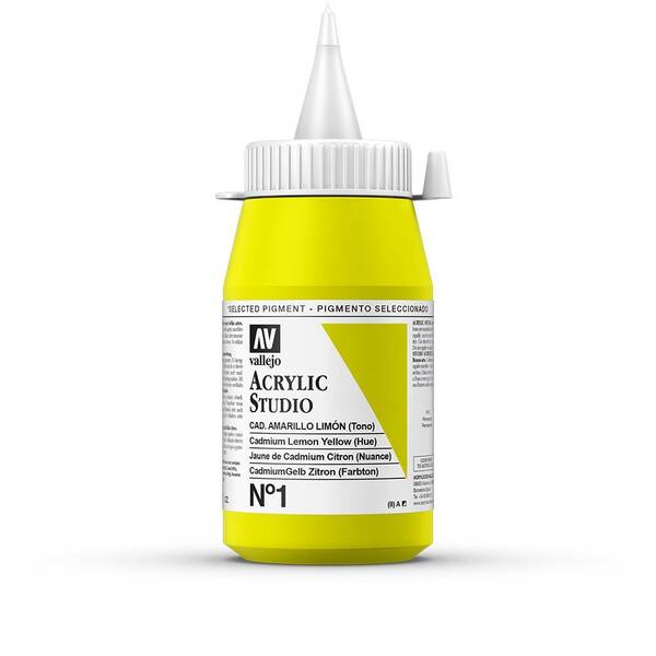 Vallejo Studio Akrilik Boya 500Ml Seri 1 1 Cadmium Lemon Yellow Hue - 3