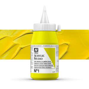 Vallejo Studio Akrilik Boya 500Ml Seri 1 1 Cadmium Lemon Yellow Hue - 1