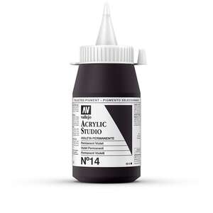 Vallejo Studio Akrilik Boya 500Ml Seri 1 14 Permanent Violet - 3