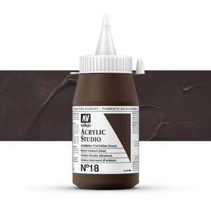 Vallejo Studio Akrilik Boya 500Ml Seri 1 18 Burnt Umber Hue - 1