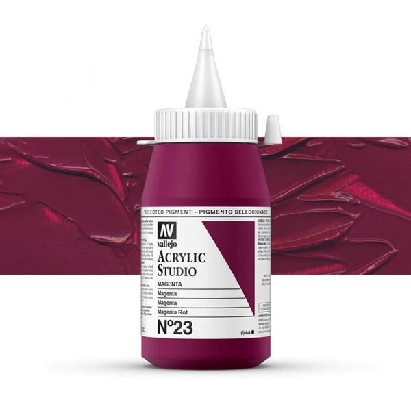 Vallejo Studio Akrilik Boya 500Ml Seri 1 23 Magenta - 1