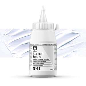 Vallejo Studio Akrilik Boya 500Ml Seri 1 41 Titanium White Anatase - Vallejo