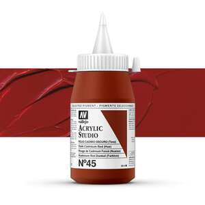 Vallejo Studio Akrilik Boya 500Ml Seri 1 45 Dark Cadmium Red Hue - Vallejo