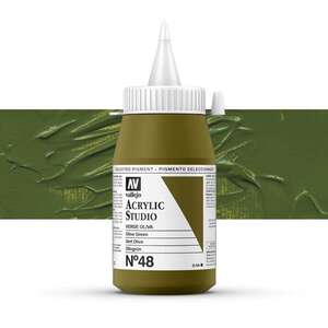 Vallejo Studio Akrilik Boya 500Ml Seri 1 48 Olive Green - 1