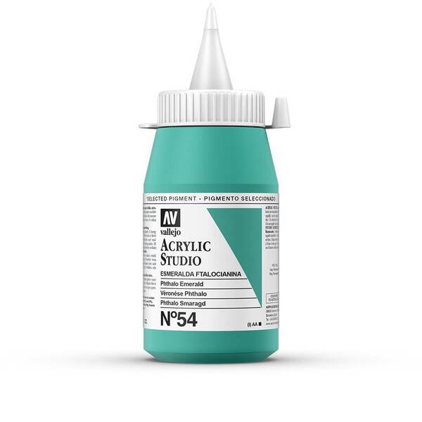 Vallejo Studio Akrilik Boya 500Ml Seri 1 54 Phthalo Emerald - 3