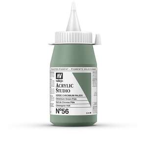 Vallejo Studio Akrilik Boya 500Ml Seri 1 56 Chromium Green Pale - 3