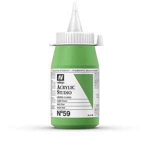 Vallejo Studio Akrilik Boya 500Ml Seri 1 59 Light Green - 3