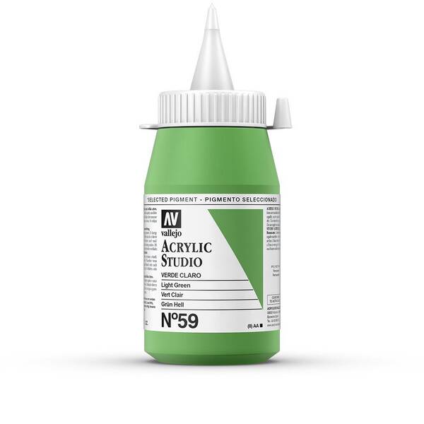 Vallejo Studio Akrilik Boya 500Ml Seri 1 59 Light Green - 3