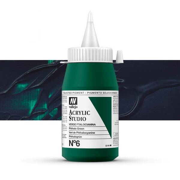 Vallejo Studio Akrilik Boya 500Ml Seri 1 6 Phthalo Green - 1