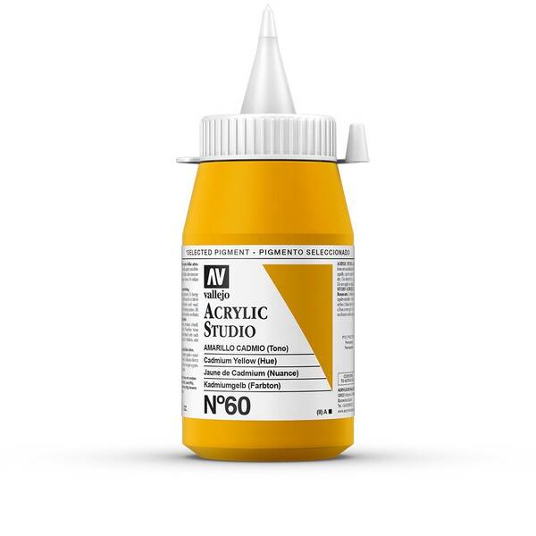 Vallejo Studio Akrilik Boya 500Ml Seri 1 60 Cadmium Yellow Hue - 3