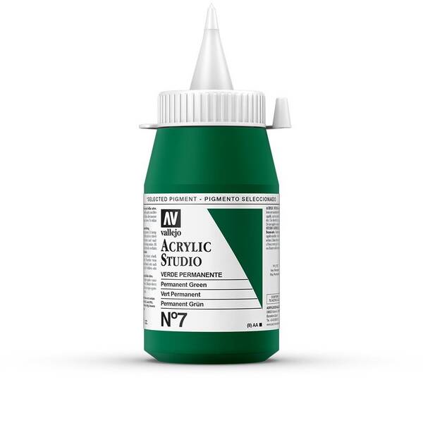 Vallejo Studio Akrilik Boya 500Ml Seri 1 7 Permanent Green - 3