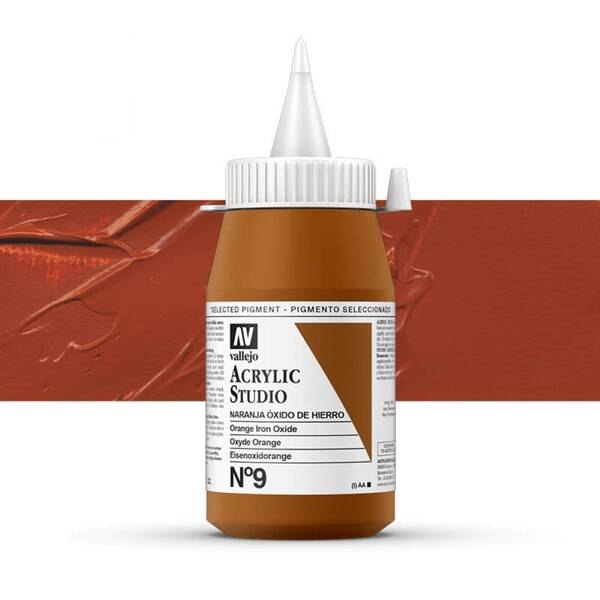 Vallejo Studio Akrilik Boya 500Ml Seri 1 9 Orange Iron Oxide - 1