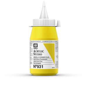 Vallejo Studio Akrilik Boya 500Ml Seri 2 931 Gold Yellow Fluorescent - 3