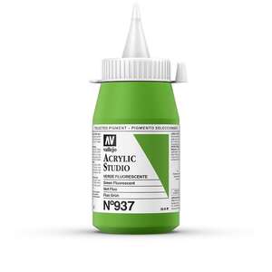 Vallejo Studio Akrilik Boya 500Ml Seri 2 937 Green Fluorescent - 3