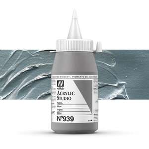 Vallejo Studio Akrilik Boya 500Ml Seri 2 939 Silver - Vallejo