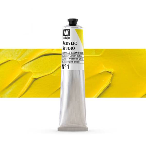 Vallejo Studio Akrilik Boya 58Ml Seri 1 1 Cadmium Lemon Yellow - 1