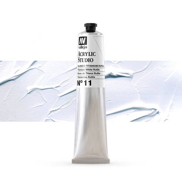 Vallejo Studio Akrilik Boya 58Ml Seri 1 11 Titanium White - 1