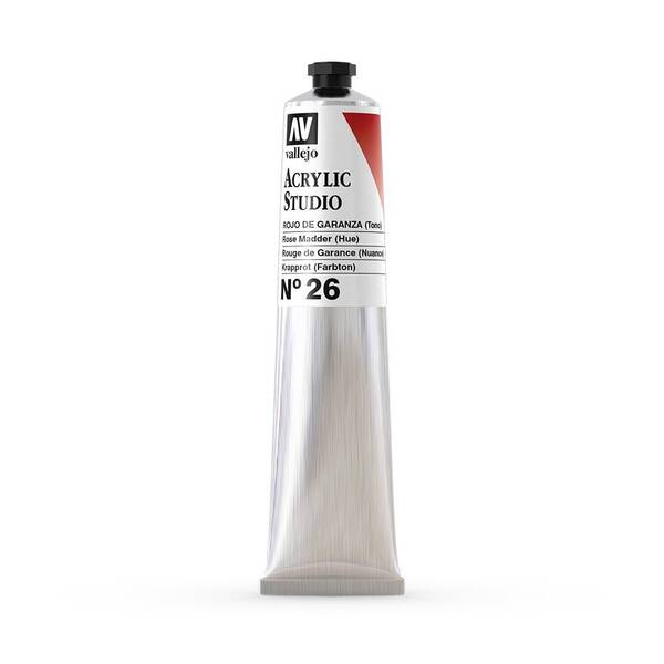 Vallejo Studio Akrilik Boya 58Ml Seri 1 26 Rose Madder Hue - 3