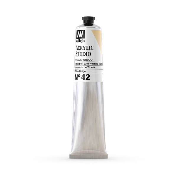Vallejo Studio Akrilik Boya 58Ml Seri 1 42 Titan Buff Unbleached Titanium - 3