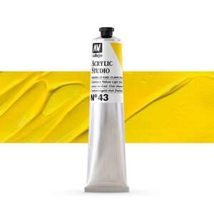 Vallejo - Vallejo Studio Akrilik Boya 58Ml Seri 1 43 Cadmium Yellow Light Hue
