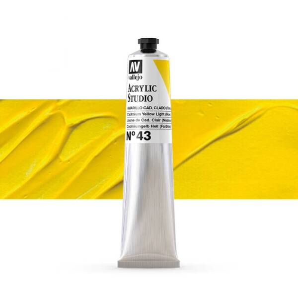 Vallejo Studio Akrilik Boya 58Ml Seri 1 43 Cadmium Yellow Light Hue