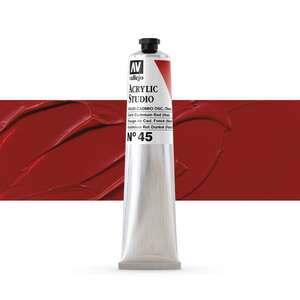 Vallejo Studio Akrilik Boya 58Ml Seri 1 45 Dark Cadmium Red Hue - 1
