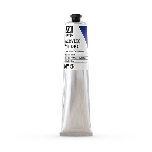 Vallejo Studio Akrilik Boya 58Ml Seri 1 5 Phthalo Blue - 3