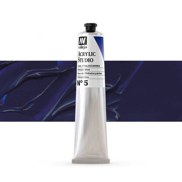 Vallejo Studio Akrilik Boya 58Ml Seri 1 5 Phthalo Blue - 1