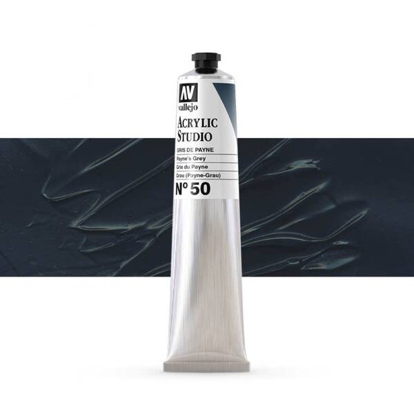 Vallejo Studio Akrilik Boya 58Ml Seri 1 50 Payne's Grey - 1