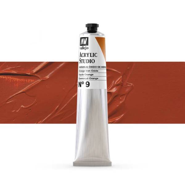 Vallejo Studio Akrilik Boya 58Ml Seri 1 9 Orange Iron Oxide - 1