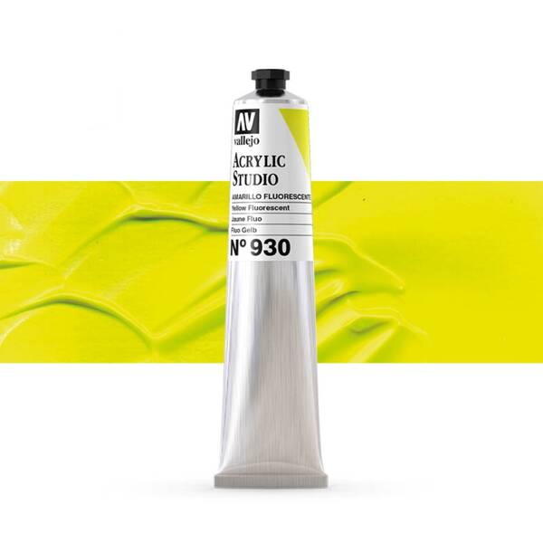 Vallejo Studio Akrilik Boya 58Ml Seri 2 930 Yellow Fluorescent - 1