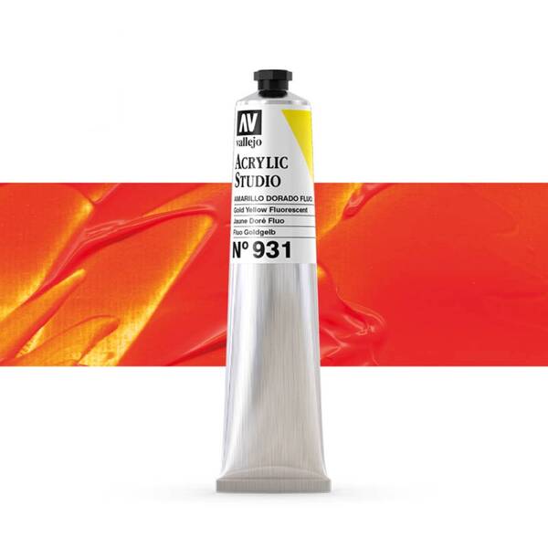 Vallejo Studio Akrilik Boya 58Ml Seri 2 931 Gold Yellow Fluorescent - 1