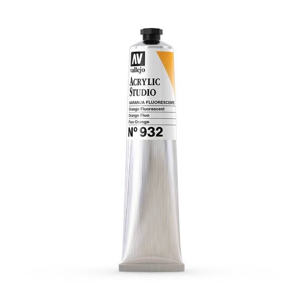 Vallejo Studio Akrilik Boya 58Ml Seri 2 932 Orange Fluorescent - 3