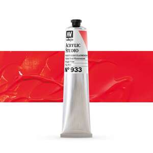 Vallejo Studio Akrilik Boya 58Ml Seri 2 933 Flame Red Fluorescent - 1