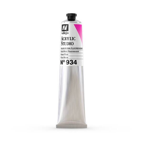 Vallejo Studio Akrilik Boya 58Ml Seri 2 934 Red Pink Fluorescent - 3