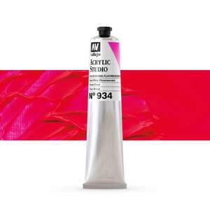 Vallejo Studio Akrilik Boya 58Ml Seri 2 934 Red Pink Fluorescent - 1