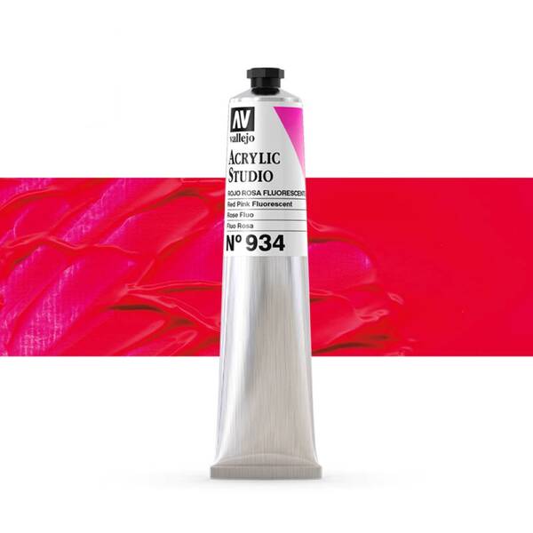 Vallejo Studio Akrilik Boya 58Ml Seri 2 934 Red Pink Fluorescent - 1