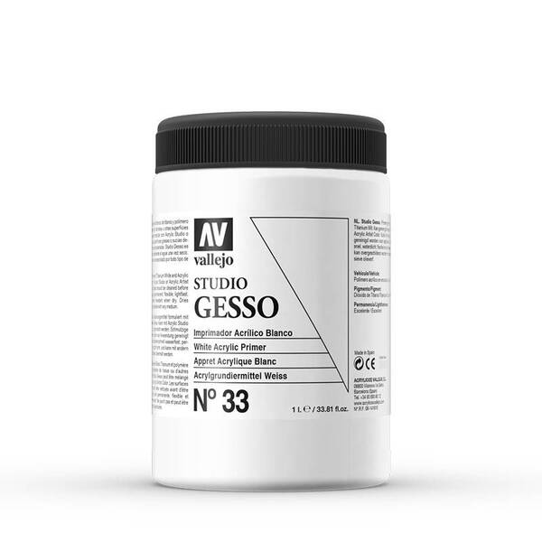 Vallejo Studio White Gesso No:33 5 Lt. - 1