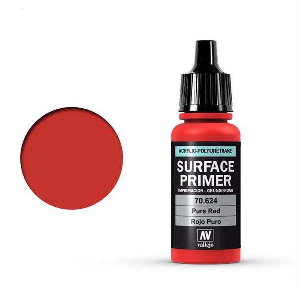 Vallejo Surface Primer 17Ml 70.624 Pure Red