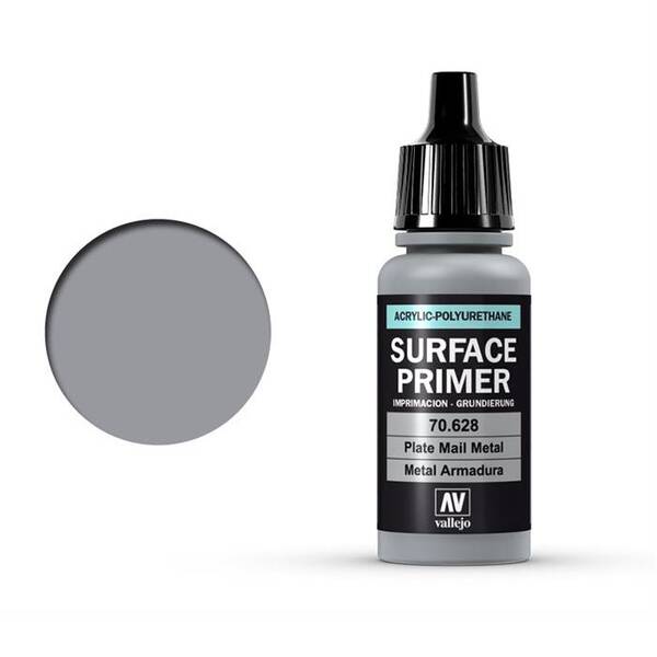 Vallejo Surface Primer 17Ml 70.628 Plate Mail Metal