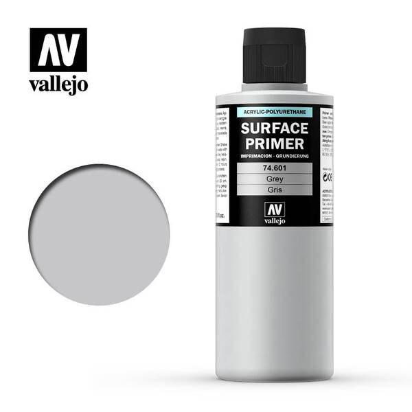 Vallejo Surface Primer 200Ml Grey 74.601